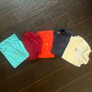 5 youth size 10-12 Ralph Lauren polo tshirts